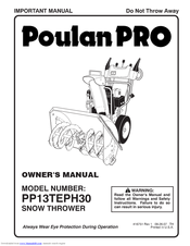 Poulan Pro PP13TEPH30 Owner's Manual
