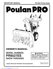 Poulan Pro 96192001706 Owner's Manual