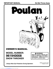 Poulan Pro 428707 Owner's Manual