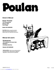 Poulan Pro 96194000300 Owner's Manual