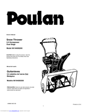 Poulan Pro 96194000200 Owner's Manual