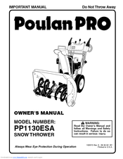 Poulan Pro PP1130ESA Owner's Manual
