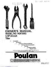 Poulan Pro HDF550G Owner's Manual