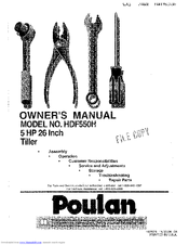 Poulan Pro HDF550H Owner's Manual