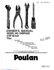 Poulan Pro CHDF550E Owner's Manual