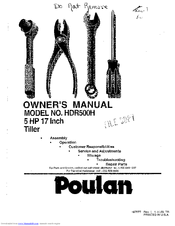 Poulan Pro HDR500H Owner's Manual