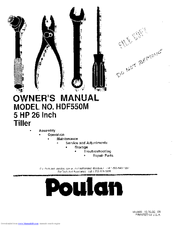 Poulan Pro 184860 Owner's Manual