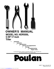 Poulan Pro HDR500L Owner's Manual