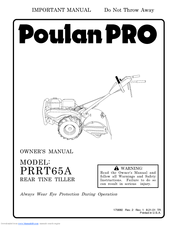 Poulan Pro PRRT65A Operator's Manual