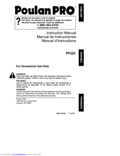Poulan Pro 545137278 Instruction Manual