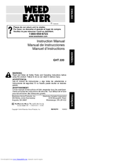 Weed Eater GHT 220 LE Instruction Manual