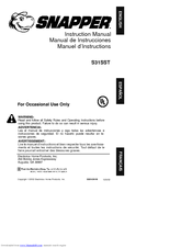 Snapper S31SST Instruction Manual