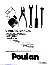 Poulan Pro PO1538A Owner's Manual