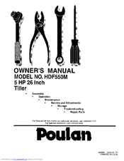 Poulan Pro HDF550M Owner's Manual