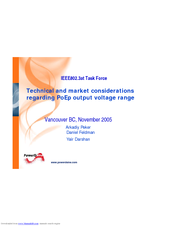 PowerDsine IEEE802.3 Owner's Manual