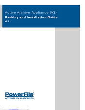 PowerFile Active Archive Appliance A3 Installation Manual