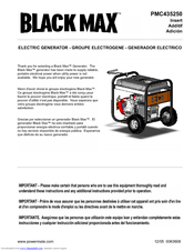Powermate Black Max PMC435250 Product Manual