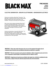 Powermate Black Max PMC496500 User Manual