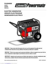 Powermate PL0545008 Specifications