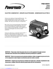 Powermate PM0106001 Manual