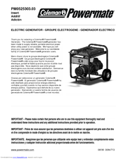 Powermate PM0525303.03 Manual
