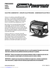 Powermate PM0538000 Owner's Manual