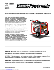 Powermate PMC435000 Manual