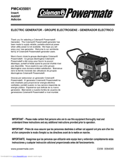 Powermate PMC435001 Manual