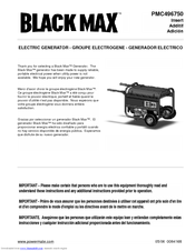 Black Max PMC496750 Manual