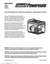 Powermate PMC545004 Owner's Manual