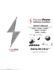 Precision Power A100.2 Owner's Manual