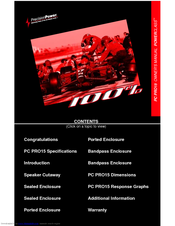 Precision Power PowerClass PRO15 Owner's Manual