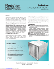 Flanders SwissAire Bag PB1104 Specification Sheet