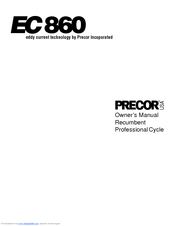 Precor EC860 Owner's Manual
