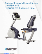 Precor RBK 815 Manuals | ManualsLib