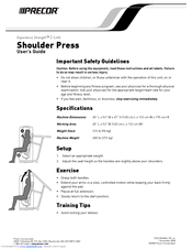 Precor CW34864-101 User Manual