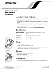 Precor EXPERIENCE STRENGTHTM C-LINE CW34871-101 User Manual