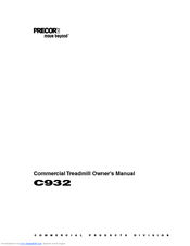 Precor C932 Owner's Manual