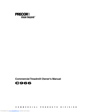 Precor C966 Owner's Manual