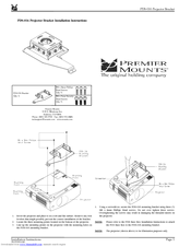 Premier Mounts Low-Profile Dedicated Projector Mount PDS-016 Installation Instructions