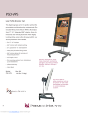 Premier Mounts PSD-VPS Specifications