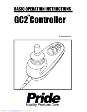 Pride Controller GC2 Operation Instructions Manual