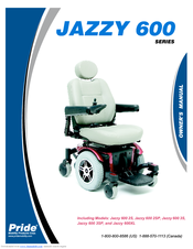 Pride Jazzy 600 3SP Owner's Manual
