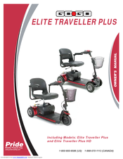 Pride Mobility Elite Traveller Plus HD SC54HD Owner's Manual