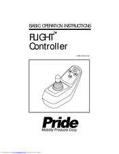 Pride Mobility Controller Flight Basic Operation Instructions