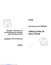 ClassCo VoiceAnnounce 9900CW User Manual
