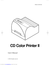Primera CD Color Printer II User Manual