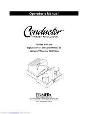 Primera Inscripta rinter Autoloader Operator's Manual