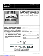 Prince Castle 630-ROM4 Operation Manual