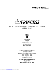 Princess 68CT8 Owner's Manual